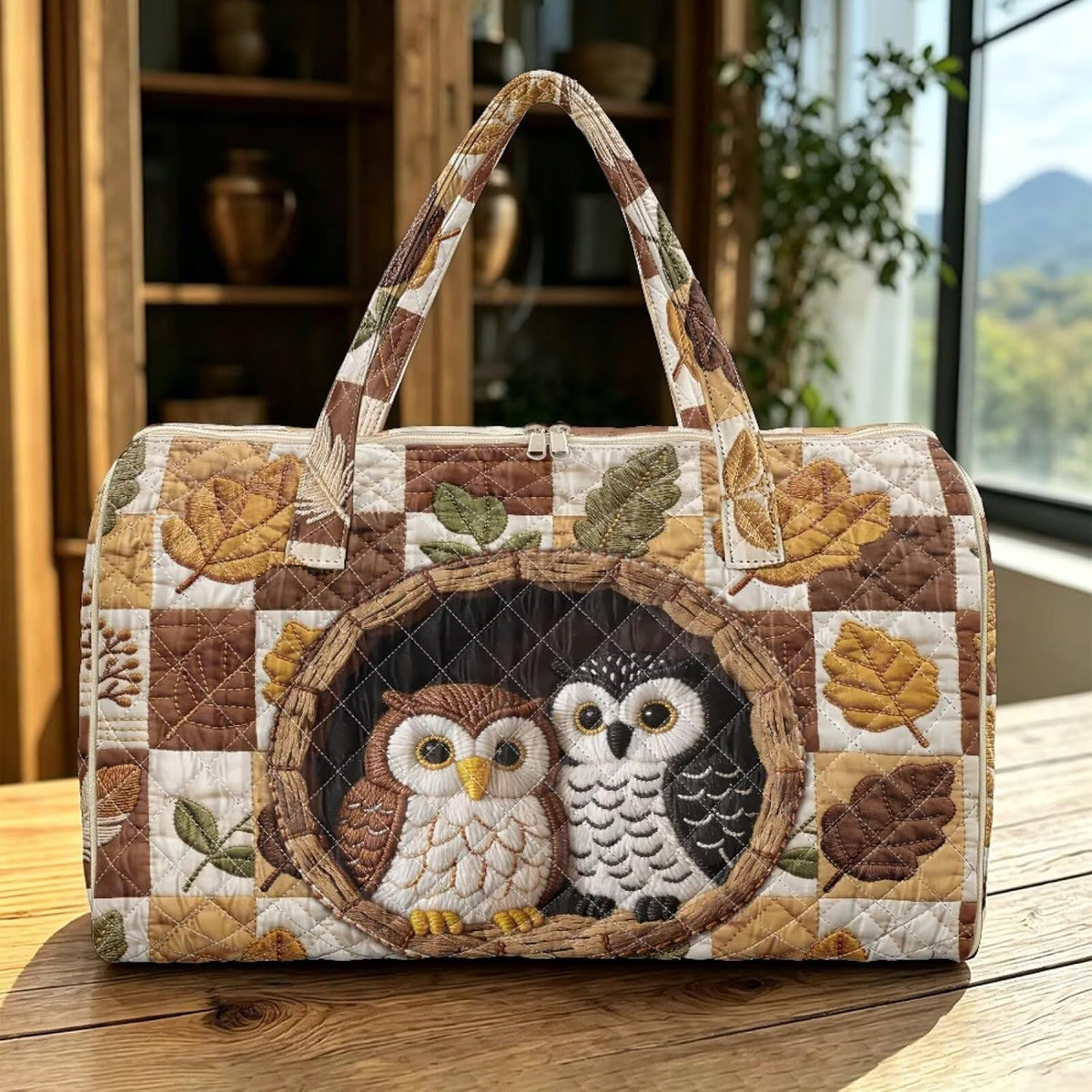 Bow Desgin Quilted Gym Bag For Women Travel Sport Tote Shoulder Bag - Colors A