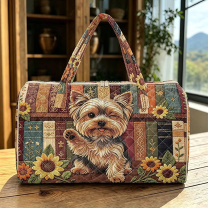 Bow Desgin Quilted Gym Bag For Women Travel Sport Tote Shoulder Bag - Colors A