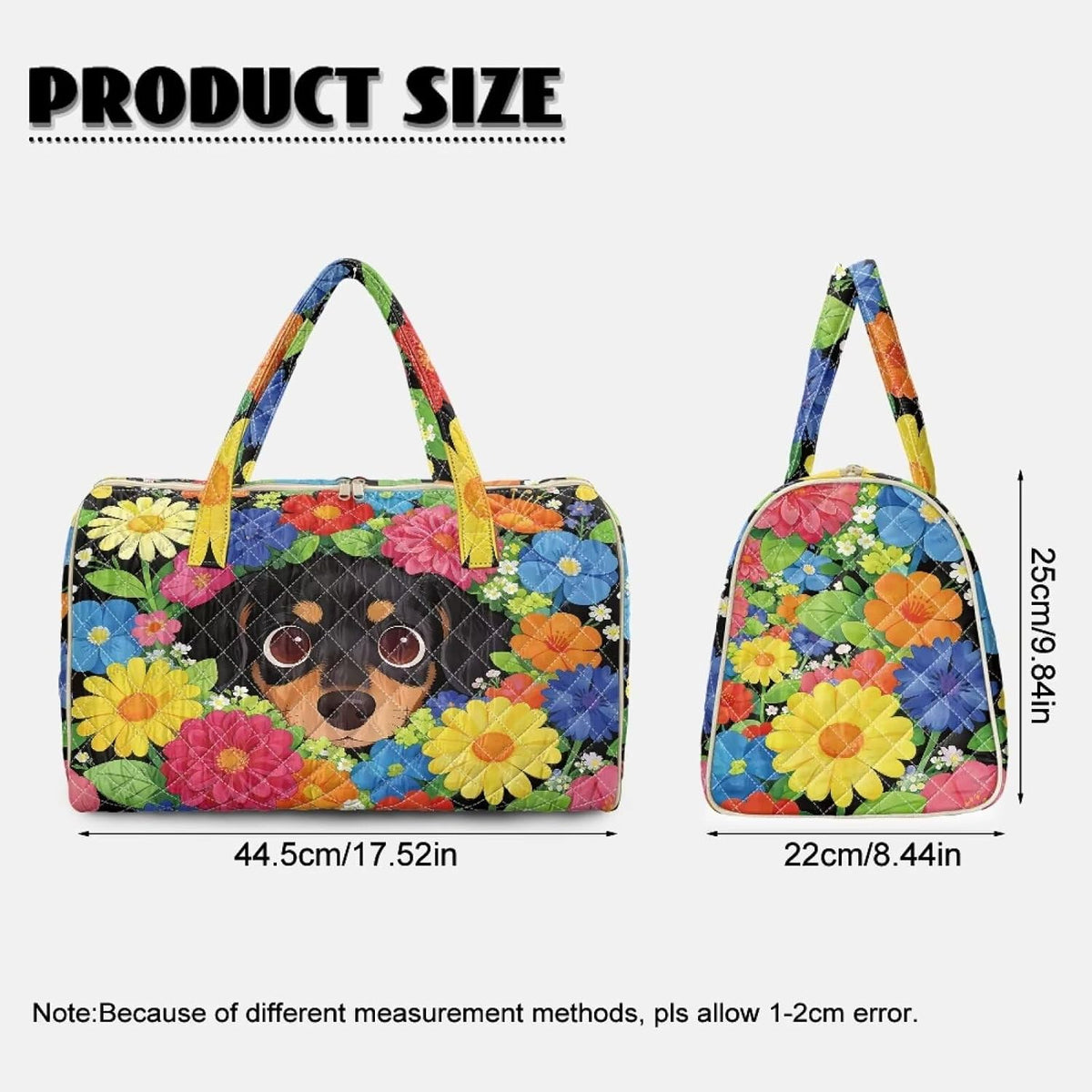Bow Desgin Quilted Gym Bag For Women Travel Sport Tote Shoulder Bag - Colors A