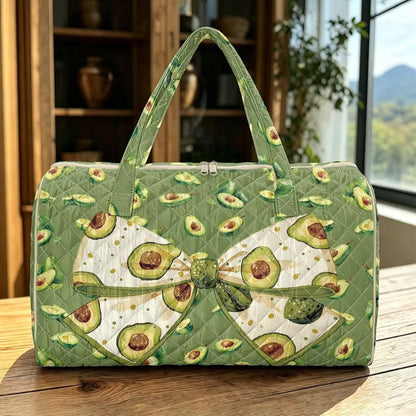 Bow Desgin Quilted Gym Bag For Women Travel Sport Tote Shoulder Bag - Colors A