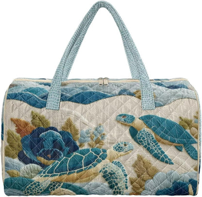 Bow Desgin Quilted Gym Bag For Women Travel Sport Tote Shoulder Bag - Colors A