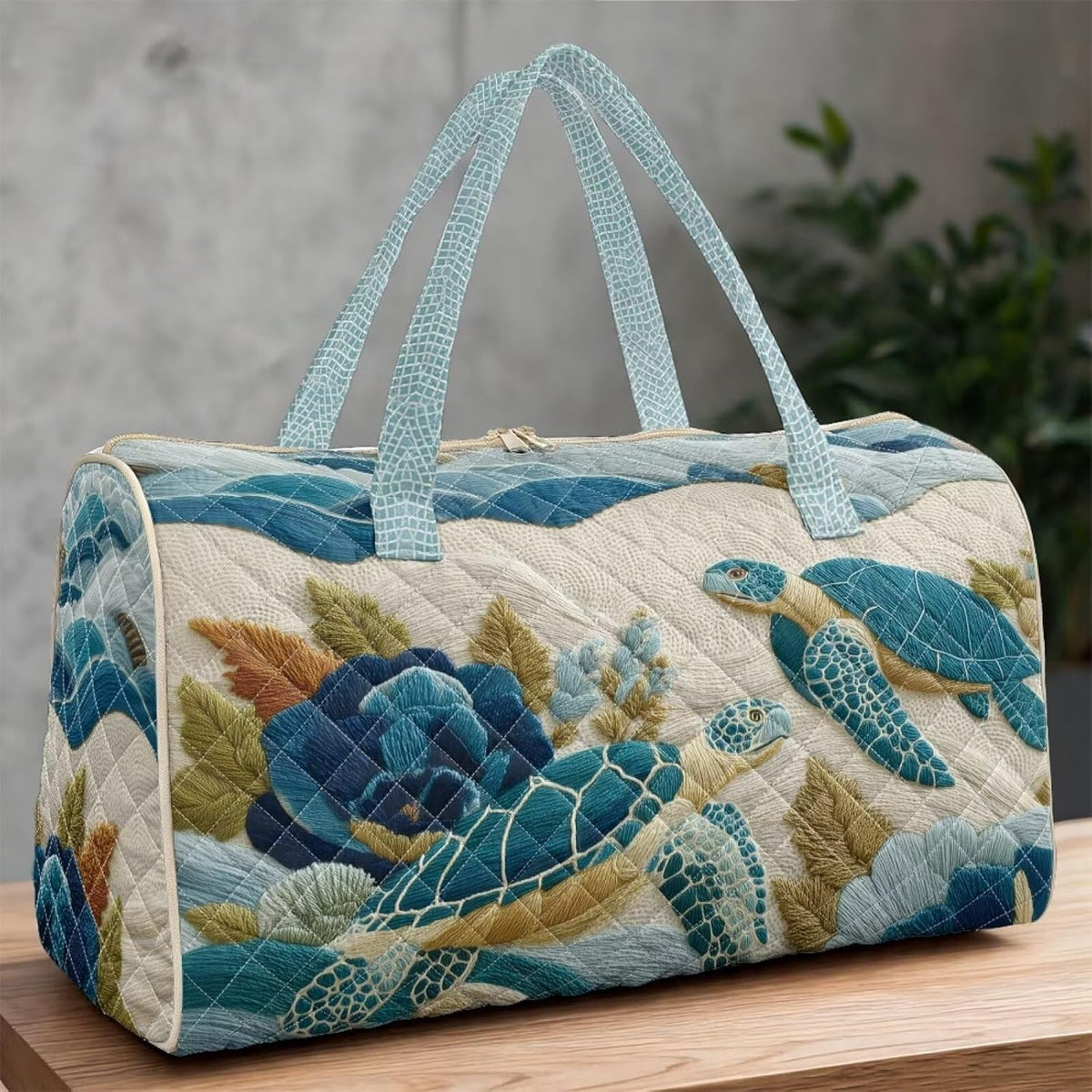 Bow Desgin Quilted Gym Bag For Women Travel Sport Tote Shoulder Bag - Colors A
