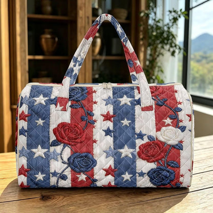 Bow Desgin Quilted Gym Bag For Women Travel Sport Tote Shoulder Bag - Colors A