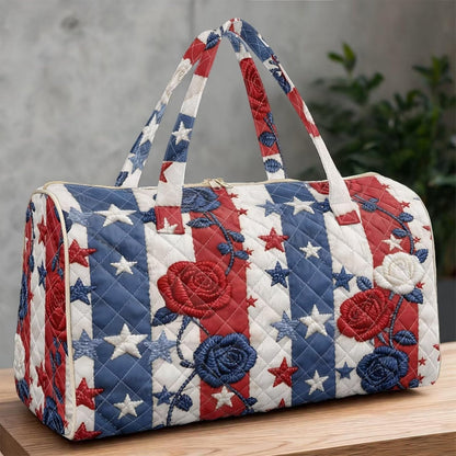 Bow Desgin Quilted Gym Bag For Women Travel Sport Tote Shoulder Bag - Colors A