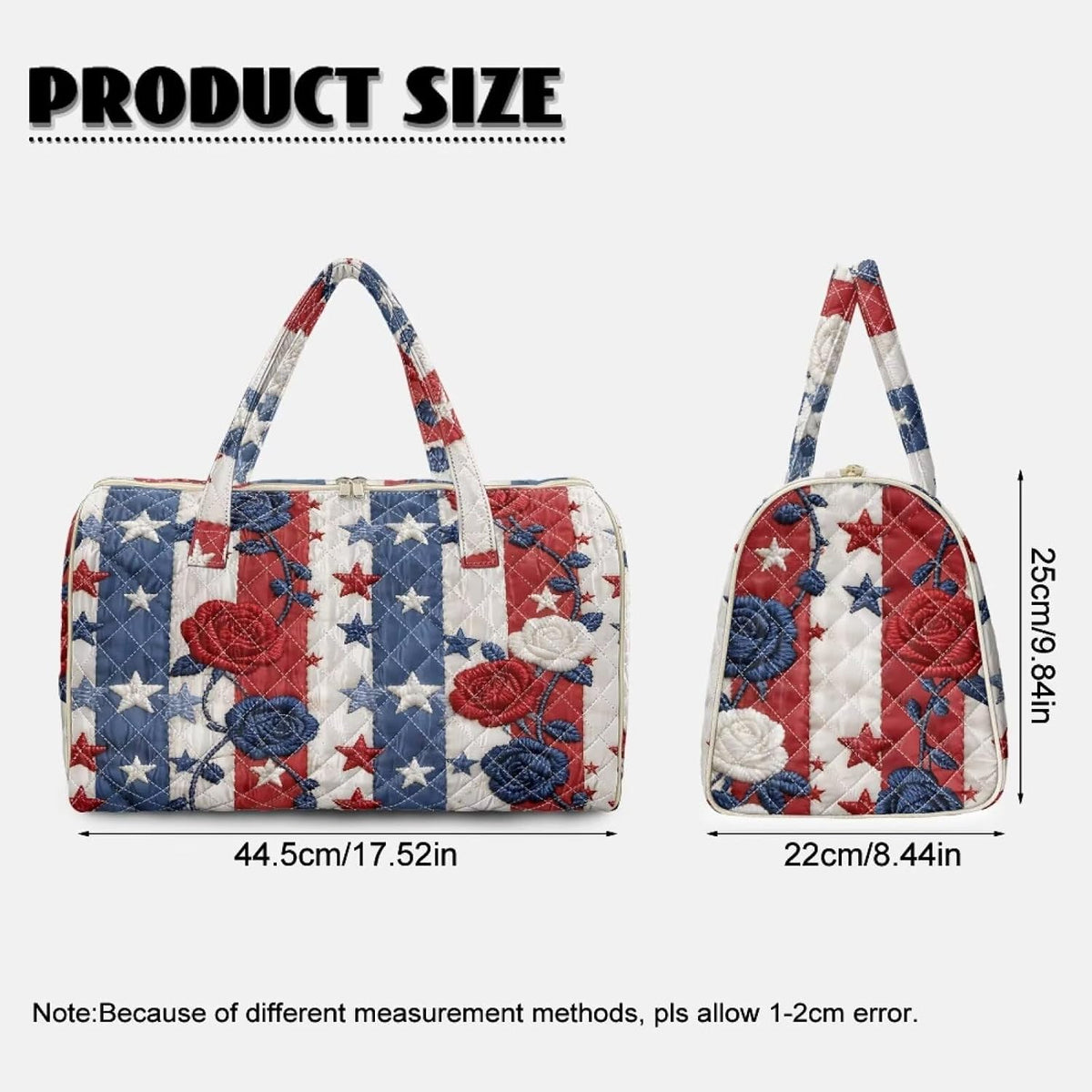 Bow Desgin Quilted Gym Bag For Women Travel Sport Tote Shoulder Bag - Colors A