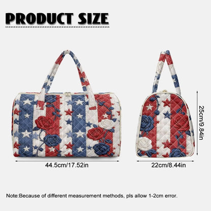 Bow Desgin Quilted Gym Bag For Women Travel Sport Tote Shoulder Bag - Colors A
