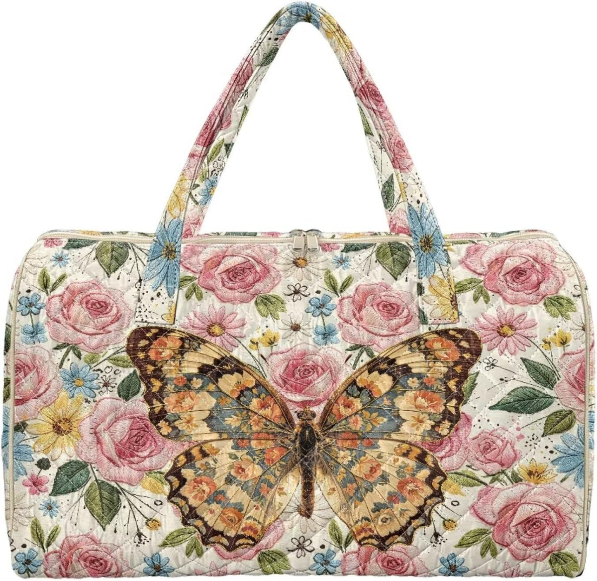 Bow Desgin Quilted Gym Bag For Women Travel Sport Tote Shoulder Bag - Colors A
