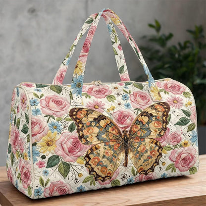 Bow Desgin Quilted Gym Bag For Women Travel Sport Tote Shoulder Bag - Colors A