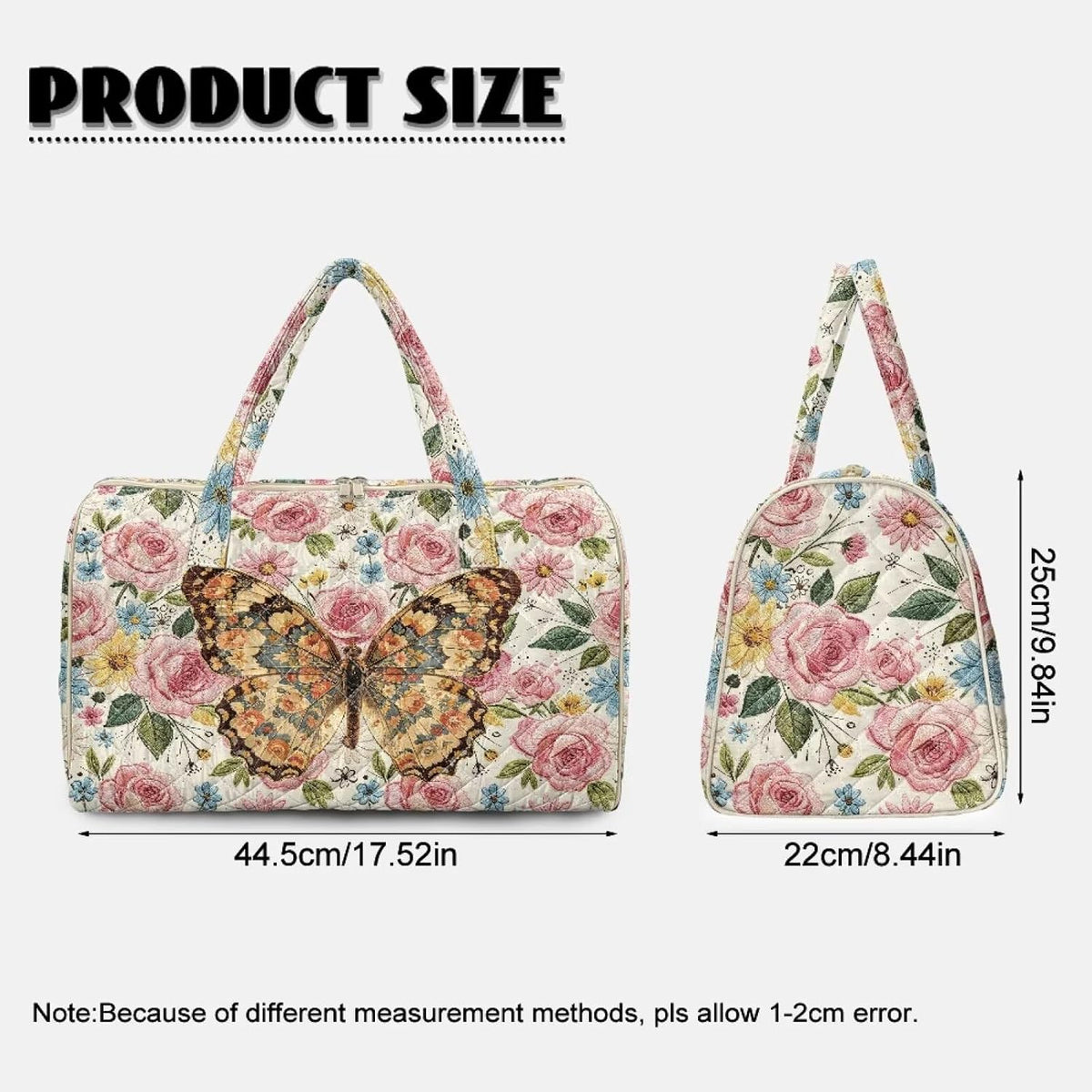 Bow Desgin Quilted Gym Bag For Women Travel Sport Tote Shoulder Bag - Colors A
