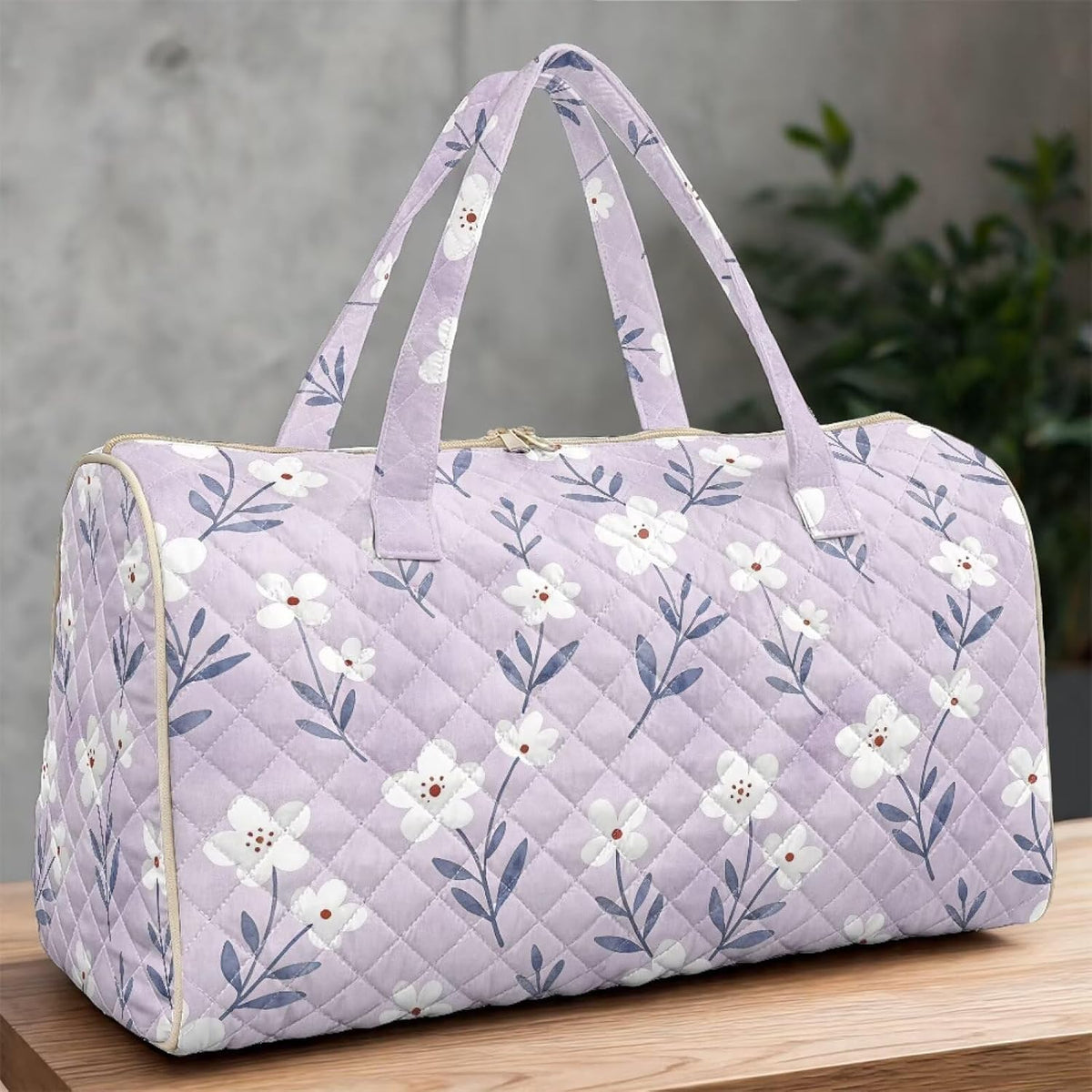 Bow Desgin Quilted Gym Bag For Women Travel Sport Tote Shoulder Bag - Colors A