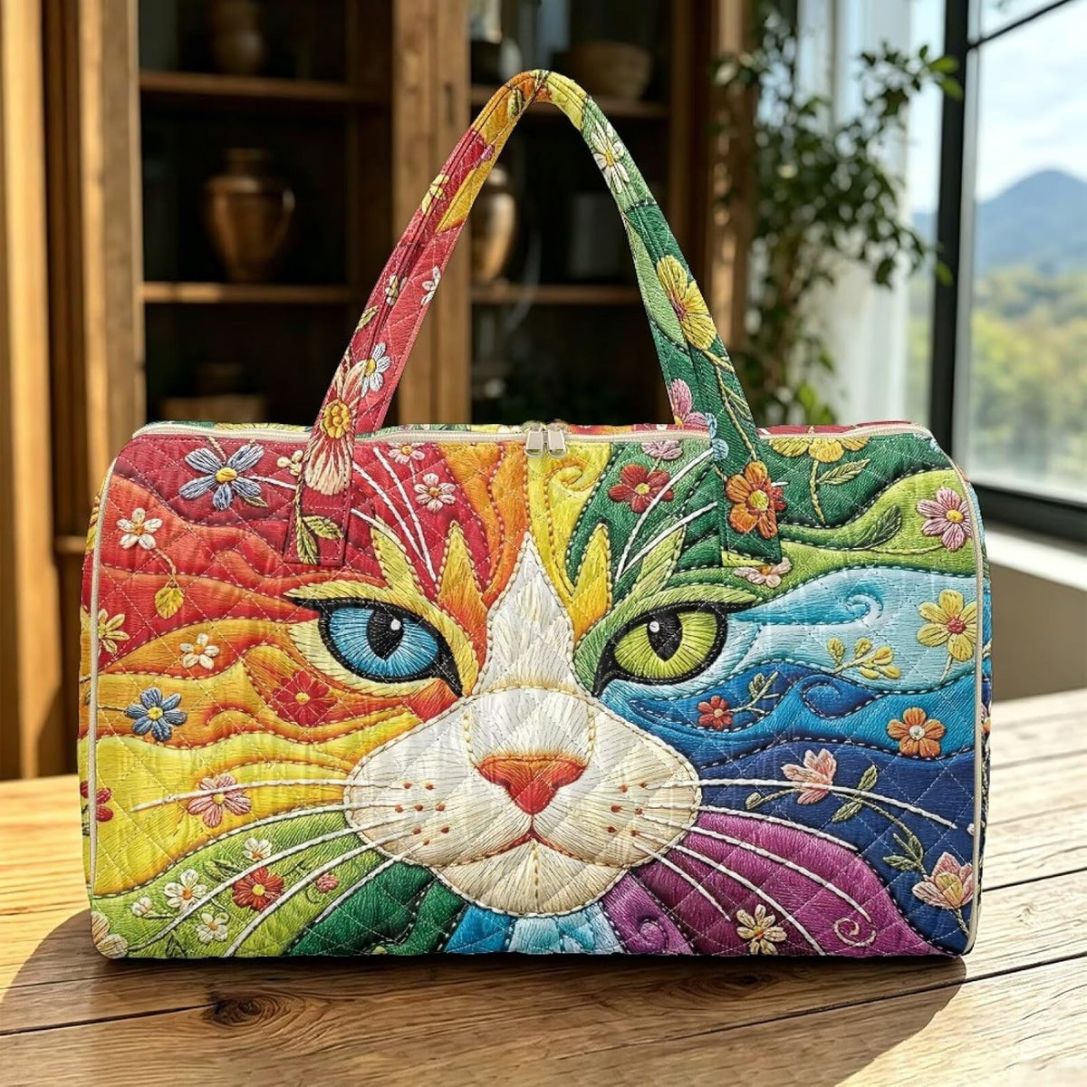 Bow Desgin Quilted Gym Bag For Women Travel Sport Tote Shoulder Bag - Colors A