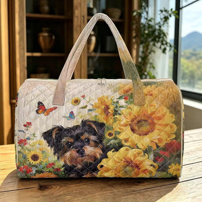 Bow Desgin Quilted Gym Bag For Women Travel Sport Tote Shoulder Bag - Colors A