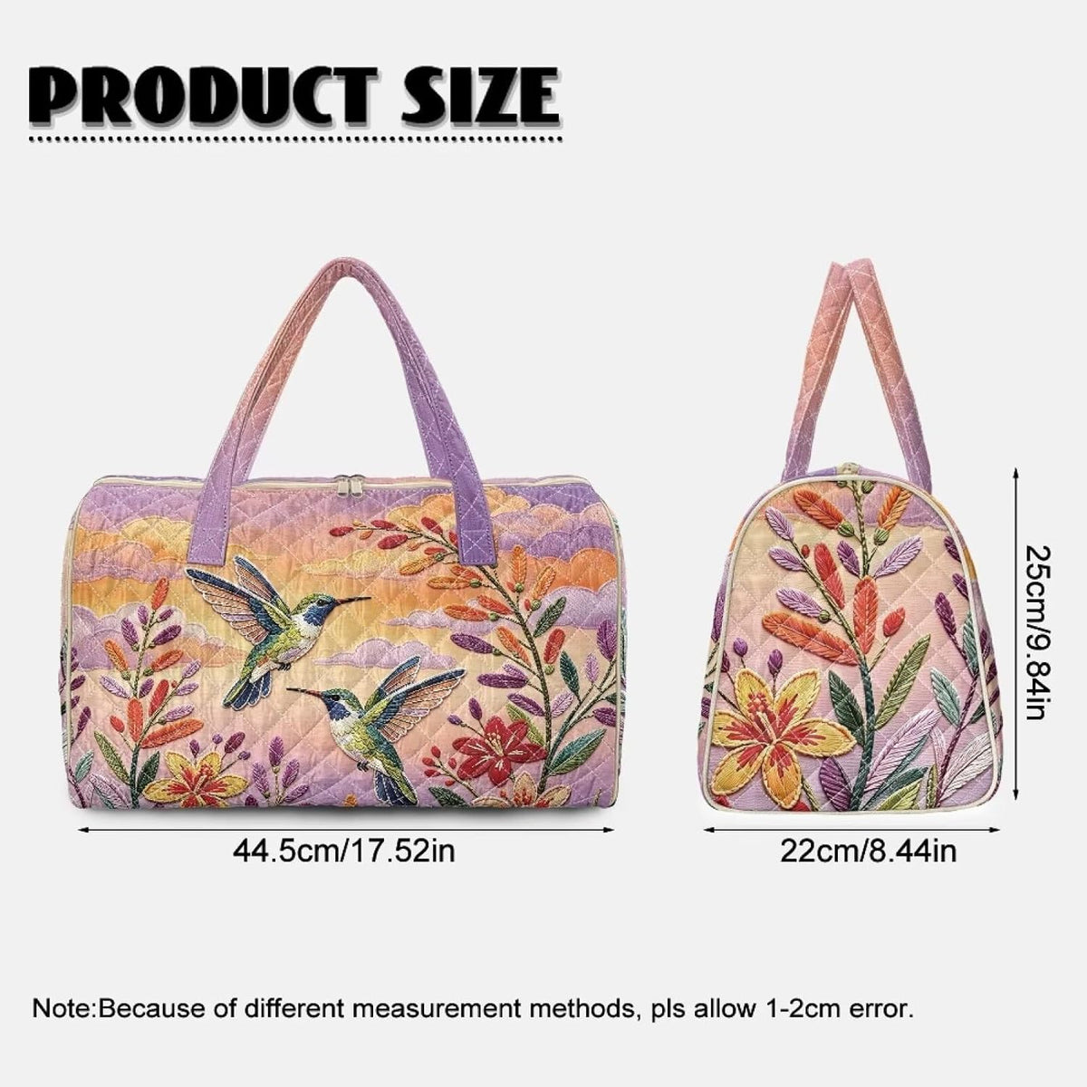 Bow Desgin Quilted Gym Bag For Women Travel Sport Tote Shoulder Bag - Colors A
