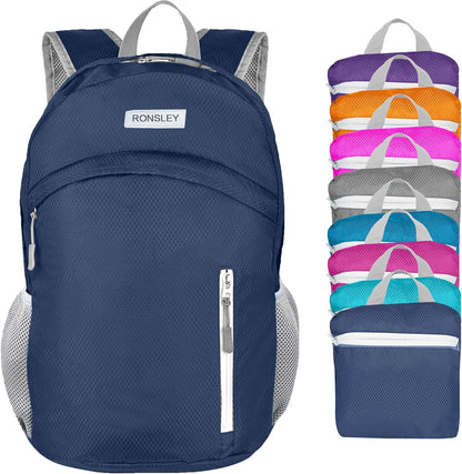 Waterproof Foldable Backpack Dry Storage Lightweight Daypack 35L Outdoor Backpack Hiking Backpackfor Beach Men Women Hot Pink