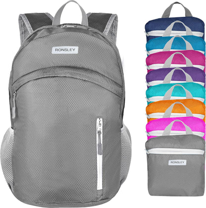 Waterproof Foldable Backpack Dry Storage Lightweight Daypack 35L Outdoor Backpack Hiking Backpackfor Beach Men Women Hot Pink