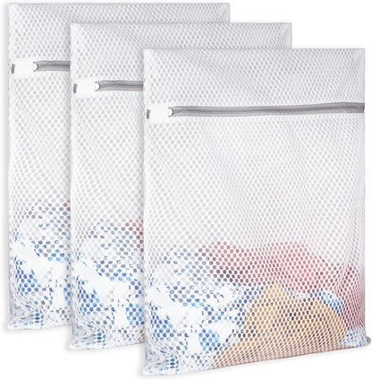 2 XX-Large Honeycomb Mesh Laundry Bag Delicates Durable for Washing Machine,24 x 24 Inches lingerie bags for Laundry, Travel Storage Organize Bag for Cotton Clothes,Sheet,Sweater, Shoes
