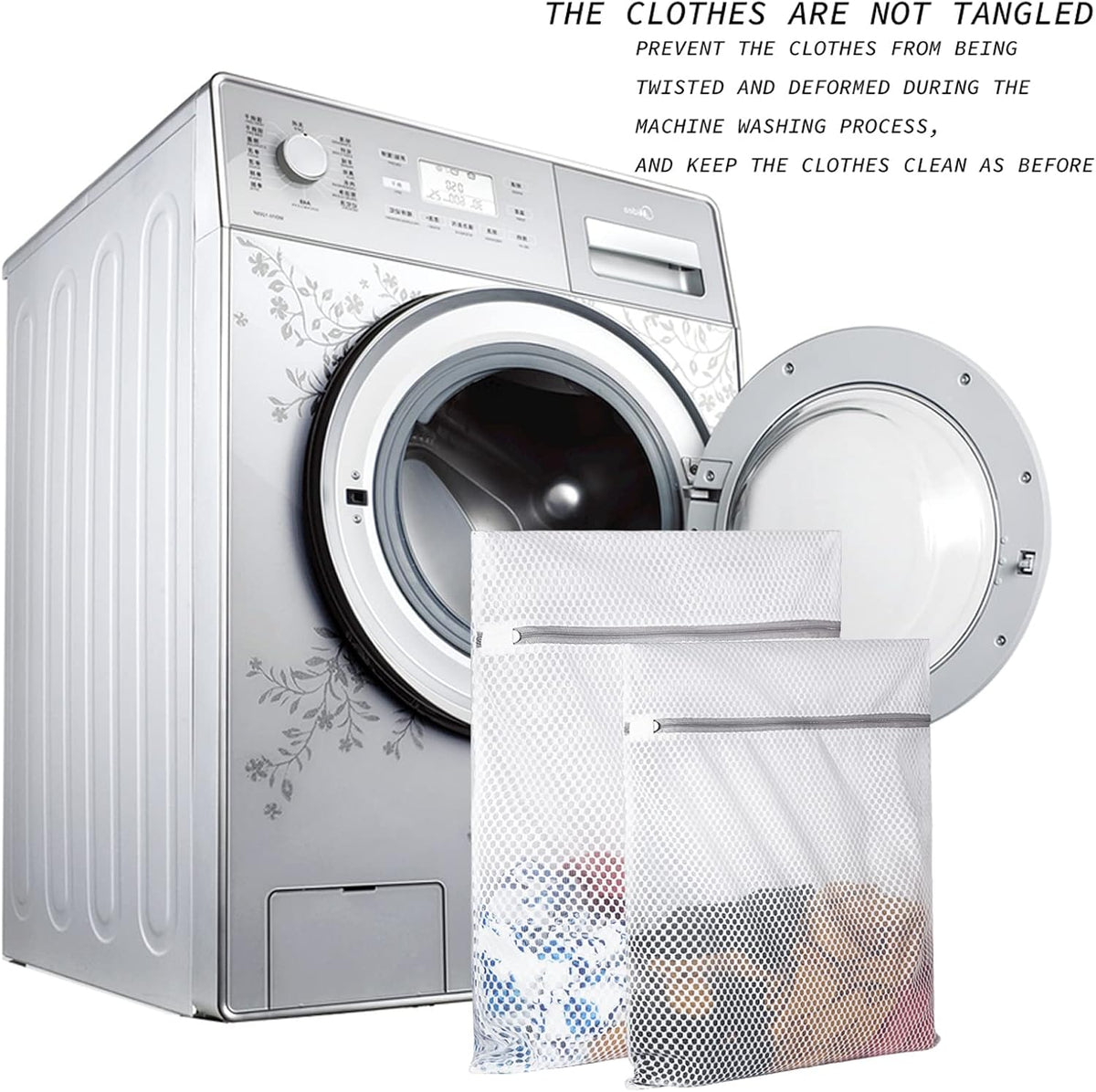 2 XX-Large Honeycomb Mesh Laundry Bag Delicates Durable for Washing Machine,24 x 24 Inches lingerie bags for Laundry, Travel Storage Organize Bag for Cotton Clothes,Sheet,Sweater, Shoes