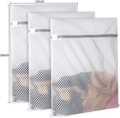 2 XX-Large Honeycomb Mesh Laundry Bag Delicates Durable for Washing Machine,24 x 24 Inches lingerie bags for Laundry, Travel Storage Organize Bag for Cotton Clothes,Sheet,Sweater, Shoes