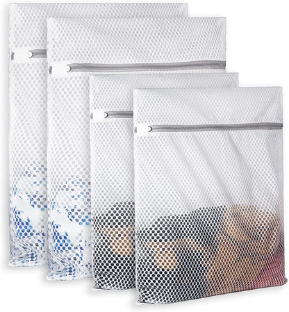 2 XX-Large Honeycomb Mesh Laundry Bag Delicates Durable for Washing Machine,24 x 24 Inches lingerie bags for Laundry, Travel Storage Organize Bag for Cotton Clothes,Sheet,Sweater, Shoes