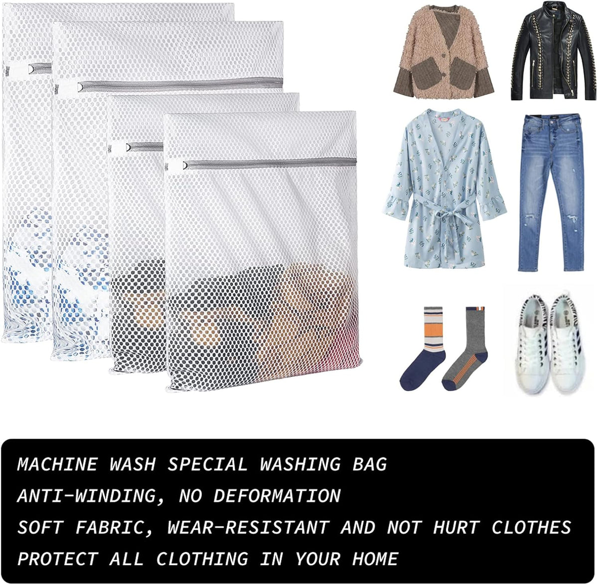 2 XX-Large Honeycomb Mesh Laundry Bag Delicates Durable for Washing Machine,24 x 24 Inches lingerie bags for Laundry, Travel Storage Organize Bag for Cotton Clothes,Sheet,Sweater, Shoes
