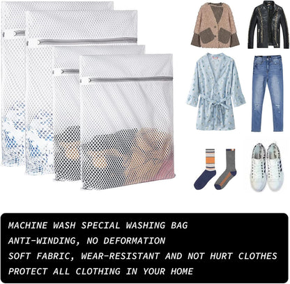 2 XX-Large Honeycomb Mesh Laundry Bag Delicates Durable for Washing Machine,24 x 24 Inches lingerie bags for Laundry, Travel Storage Organize Bag for Cotton Clothes,Sheet,Sweater, Shoes