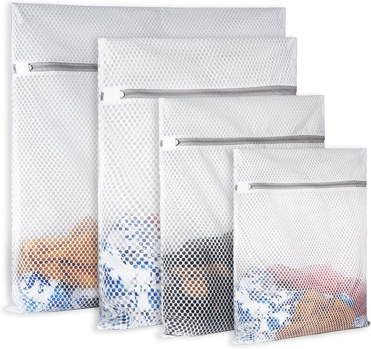 2 XX-Large Honeycomb Mesh Laundry Bag Delicates Durable for Washing Machine,24 x 24 Inches lingerie bags for Laundry, Travel Storage Organize Bag for Cotton Clothes,Sheet,Sweater, Shoes