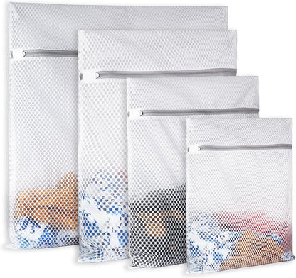 2 XX-Large Honeycomb Mesh Laundry Bag Delicates Durable for Washing Machine,24 x 24 Inches lingerie bags for Laundry, Travel Storage Organize Bag for Cotton Clothes,Sheet,Sweater, Shoes