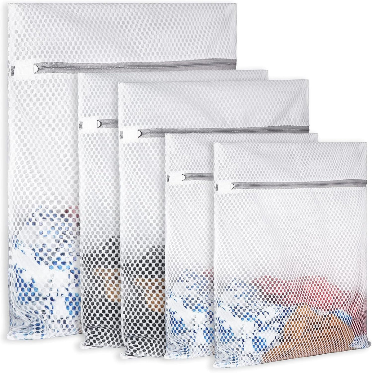 2 XX-Large Honeycomb Mesh Laundry Bag Delicates Durable for Washing Machine,24 x 24 Inches lingerie bags for Laundry, Travel Storage Organize Bag for Cotton Clothes,Sheet,Sweater, Shoes