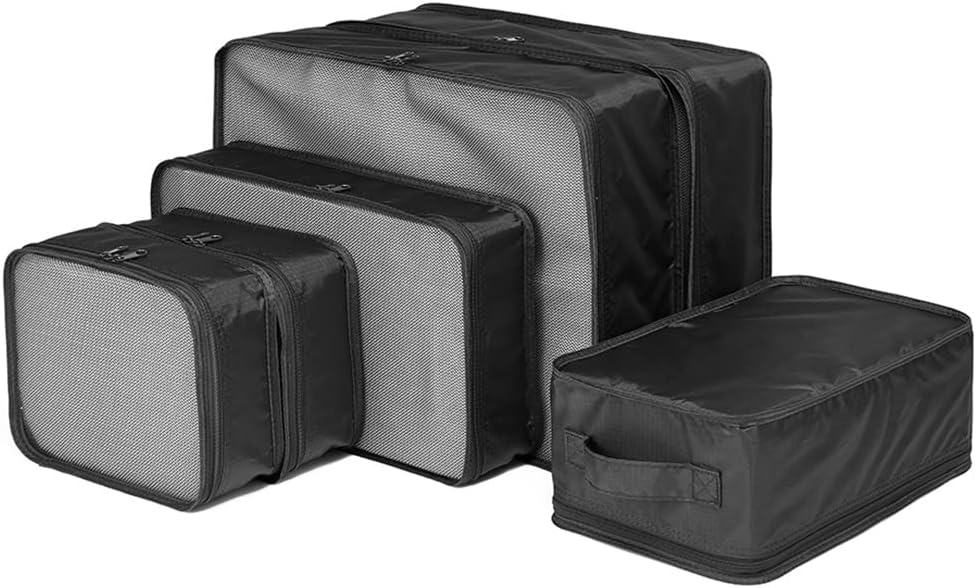 Travel Packing Cubes, Luggage Organizers with Shoe Bag