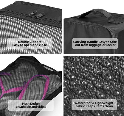 Travel Packing Cubes, Luggage Organizers with Shoe Bag