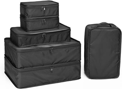 Travel Packing Cubes, Luggage Organizers with Shoe Bag