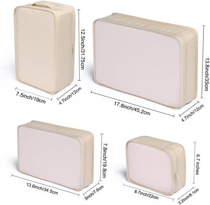 Travel Packing Cubes, Luggage Organizers with Shoe Bag
