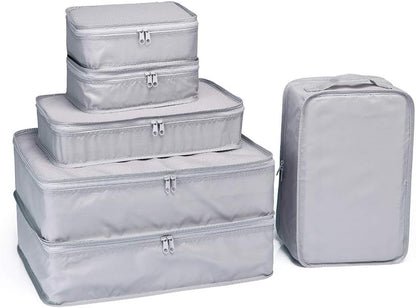 Travel Packing Cubes, Luggage Organizers with Shoe Bag
