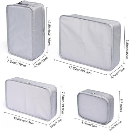 Travel Packing Cubes, Luggage Organizers with Shoe Bag
