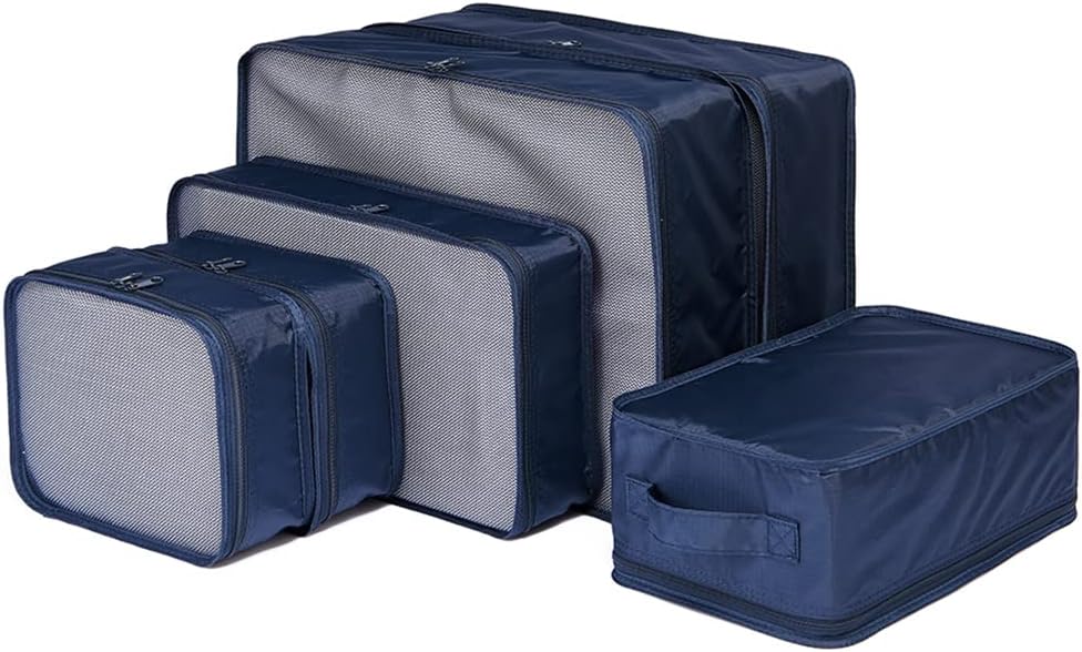 Travel Packing Cubes, Luggage Organizers with Shoe Bag