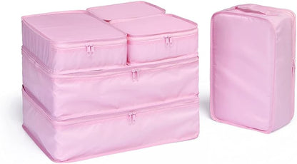 Travel Packing Cubes, Luggage Organizers with Shoe Bag