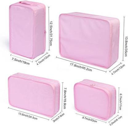 Travel Packing Cubes, Luggage Organizers with Shoe Bag