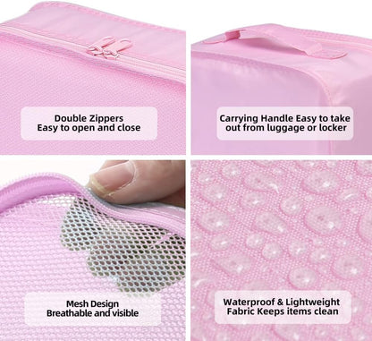 Travel Packing Cubes, Luggage Organizers with Shoe Bag