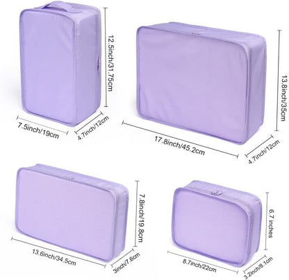 Travel Packing Cubes, Luggage Organizers with Shoe Bag