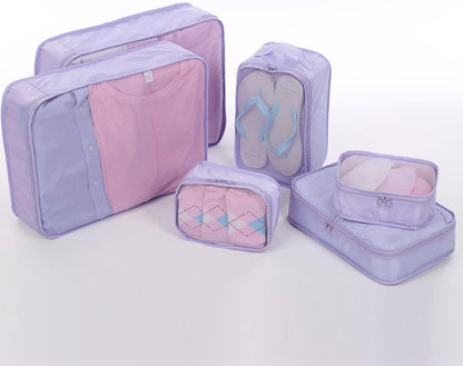 Travel Packing Cubes, Luggage Organizers with Shoe Bag