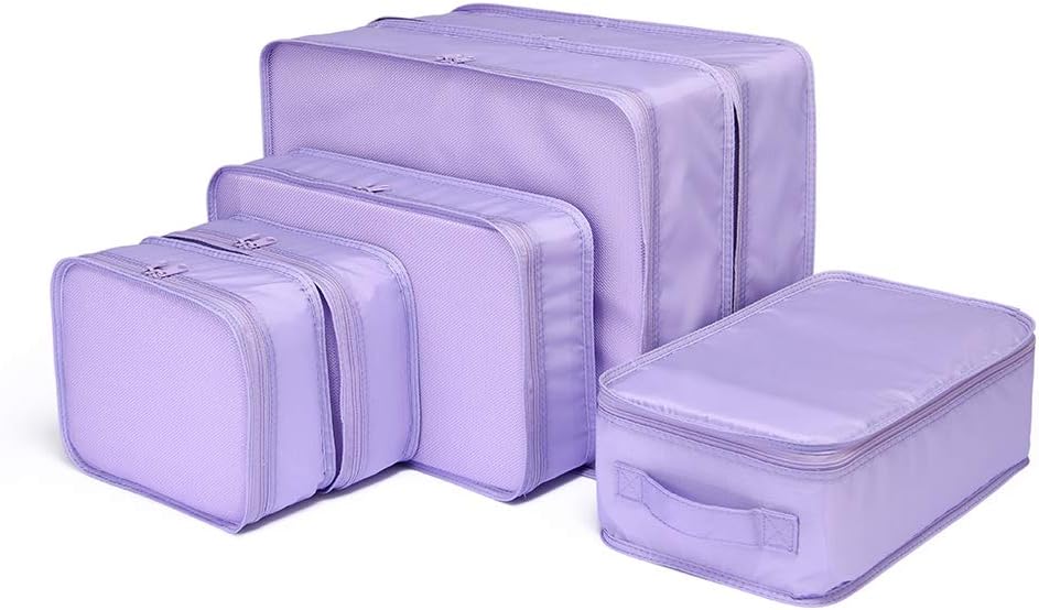 Travel Packing Cubes, Luggage Organizers with Shoe Bag