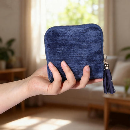 Small Portable Jewelry Travel Case Jewelry Pouch Bags with Tassel Zipper Soft Mini Jewelry Roll Organizer Storage Bag for Necklaces Bracelets Earrings