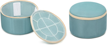 2 Pack Bra Laundry Bags for Washing Machine, Delicate Underwear Wash Bags with Anti-Deformation Structure & Fixed Friction Plates