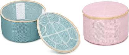 2 Pack Bra Laundry Bags for Washing Machine, Delicate Underwear Wash Bags with Anti-Deformation Structure & Fixed Friction Plates