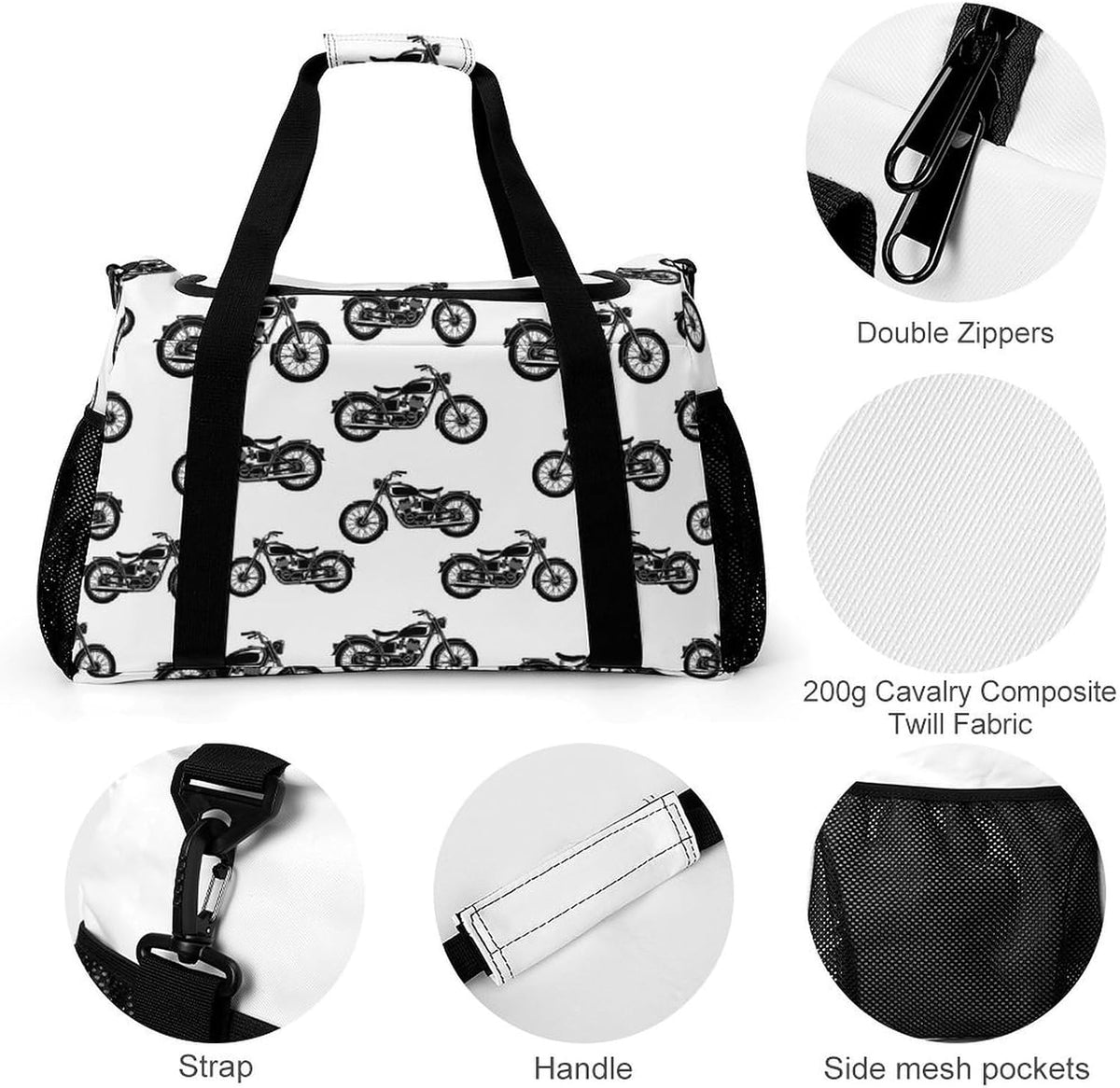 Foldable Weekender Travel Duffel Bag Lightweight Carry On Overnight Tote Bag for Women Sport Yoga