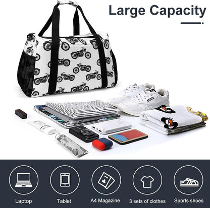 Foldable Weekender Travel Duffel Bag Lightweight Carry On Overnight Tote Bag for Women Sport Yoga