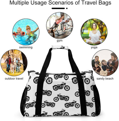 Foldable Weekender Travel Duffel Bag Lightweight Carry On Overnight Tote Bag for Women Sport Yoga