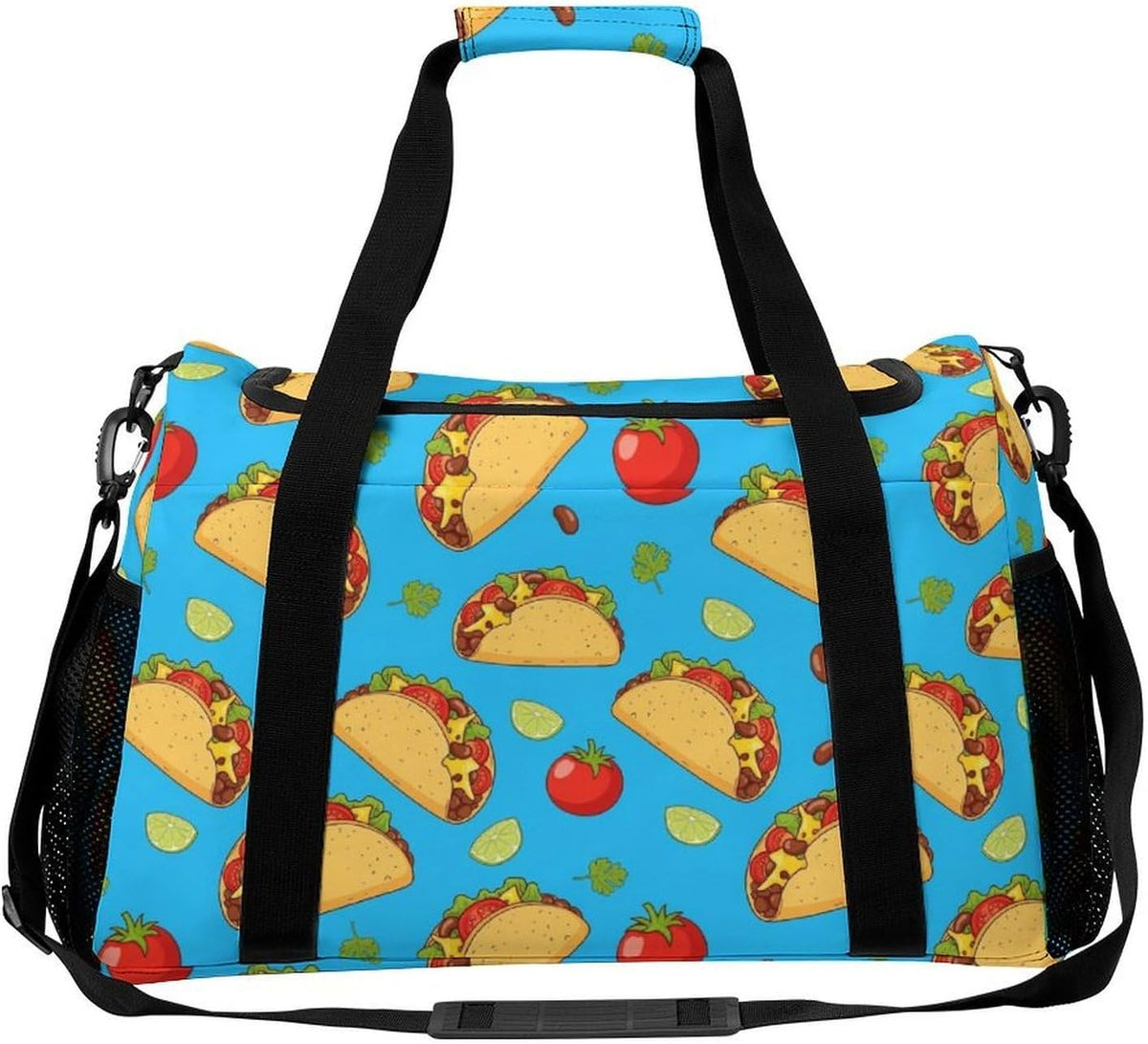 Foldable Weekender Travel Duffel Bag Lightweight Carry On Overnight Tote Bag for Women Sport Yoga