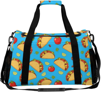 Foldable Weekender Travel Duffel Bag Lightweight Carry On Overnight Tote Bag for Women Sport Yoga
