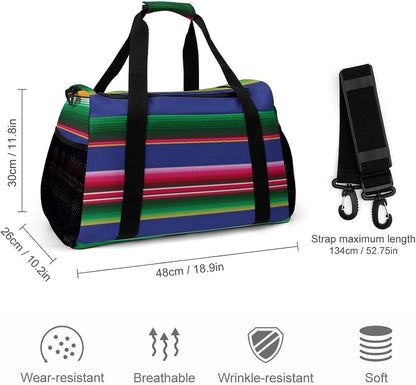 Foldable Weekender Travel Duffel Bag Lightweight Carry On Overnight Tote Bag for Women Sport Yoga